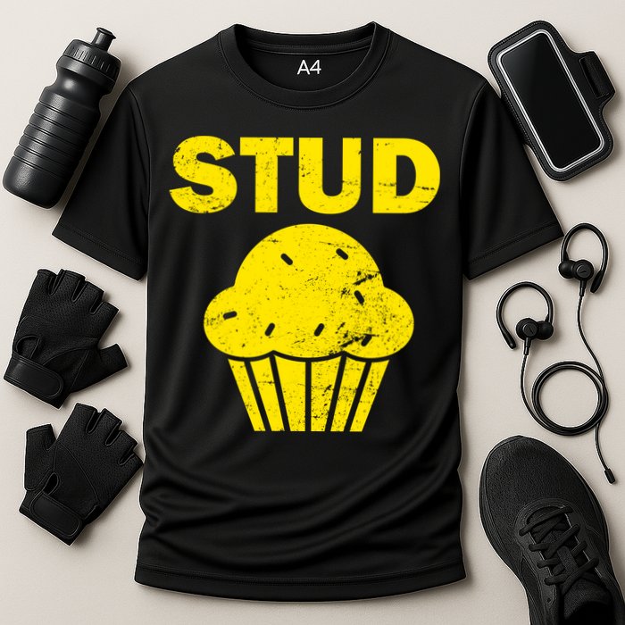 Stud Muffin Funny Retro Performance Shirt