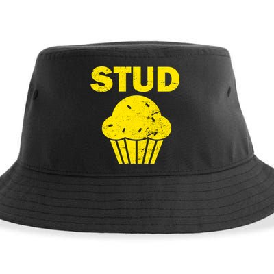 Stud Muffin Funny Retro Sustainable Bucket Hat