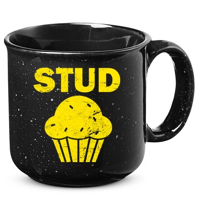 Stud Muffin Funny Retro 15oz Campfire Ceramic Mug