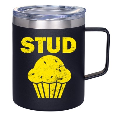 Stud Muffin Funny Retro 12oz Stainless Steel Coffee Mug