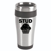 Stud Muffin Funny Retro 16oz Travel Tumbler