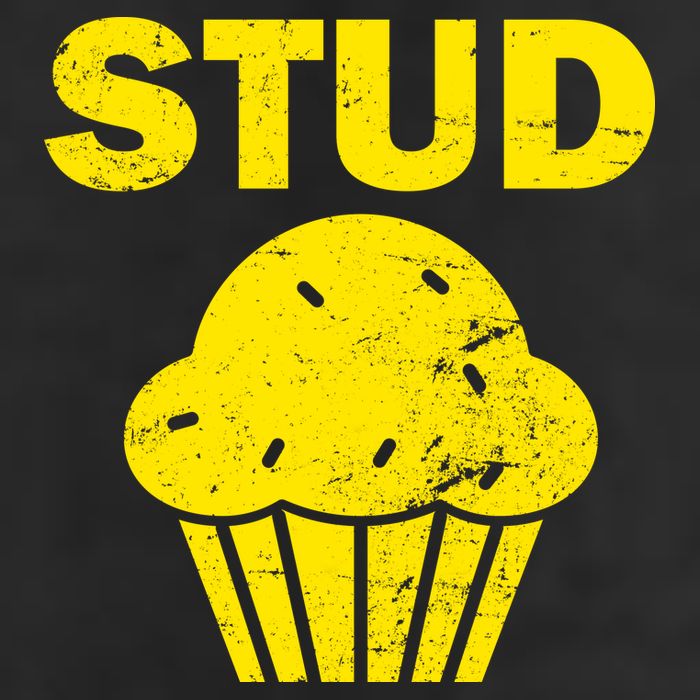 Stud Muffin Funny Retro Large Microfiber Waffle Golf Towel
