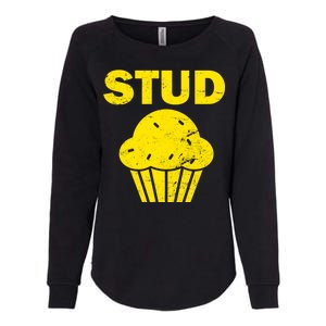 Stud Muffin Funny Retro Womens California Wash Sweatshirt