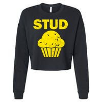 Stud Muffin Funny Retro Cropped Pullover Crew