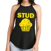 Stud Muffin Funny Retro Women's Perfect Tri Rocker Tank