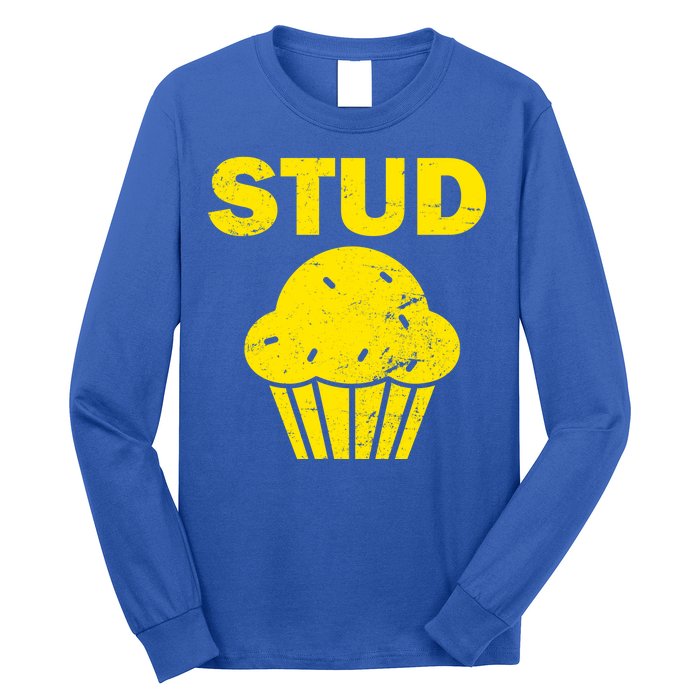 Stud Muffin Funny Retro Long Sleeve Shirt