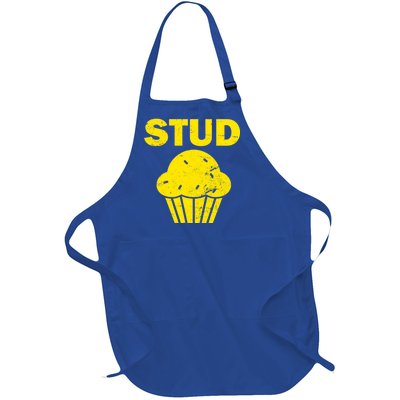 Stud Muffin Funny Retro Full-Length Apron With Pockets