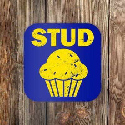 Stud Muffin Funny Retro Coaster