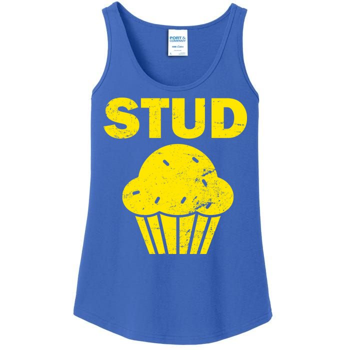 Stud Muffin Funny Retro Ladies Essential Tank