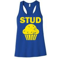 Stud Muffin Funny Retro Women's Racerback Tank