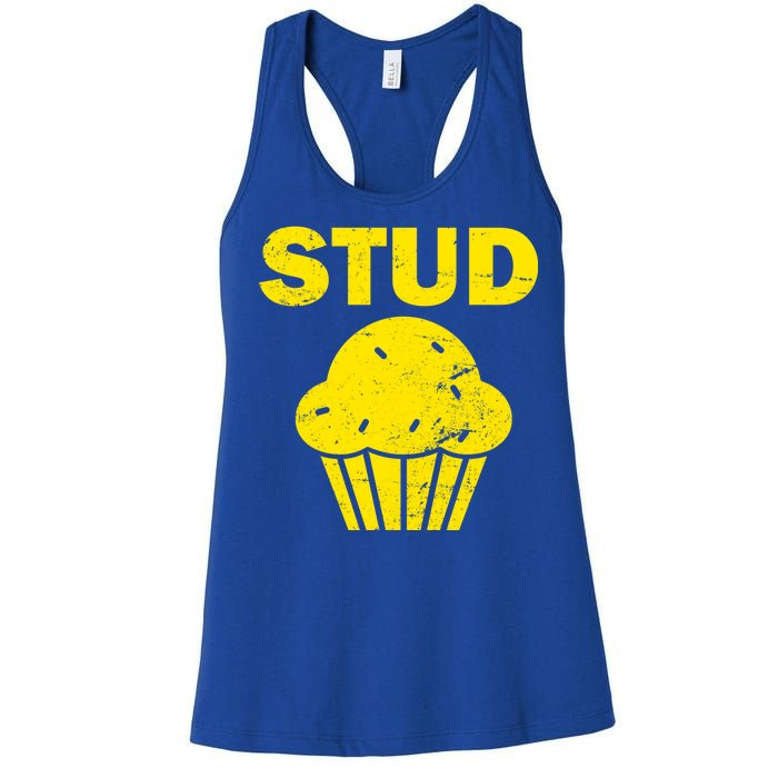 Stud Muffin Funny Retro Women's Racerback Tank