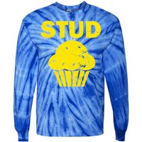 Stud Muffin Funny Retro Tie-Dye Long Sleeve Shirt