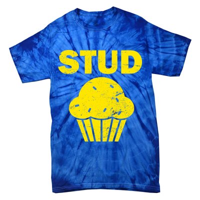Stud Muffin Funny Retro Tie-Dye T-Shirt