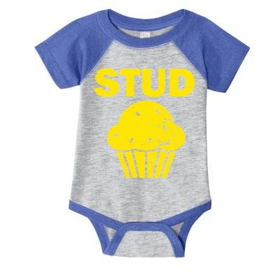 Stud Muffin Funny Retro Infant Baby Jersey Bodysuit