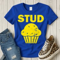 Stud Muffin Funny Retro Womens T-Shirt