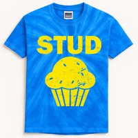 Stud Muffin Funny Retro Kids Tie-Dye T-Shirt