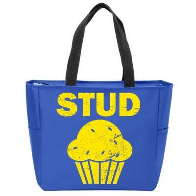 Stud Muffin Funny Retro Zip Tote Bag
