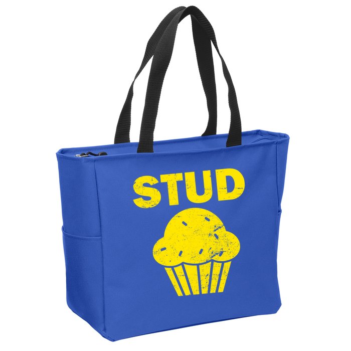 Stud Muffin Funny Retro Zip Tote Bag