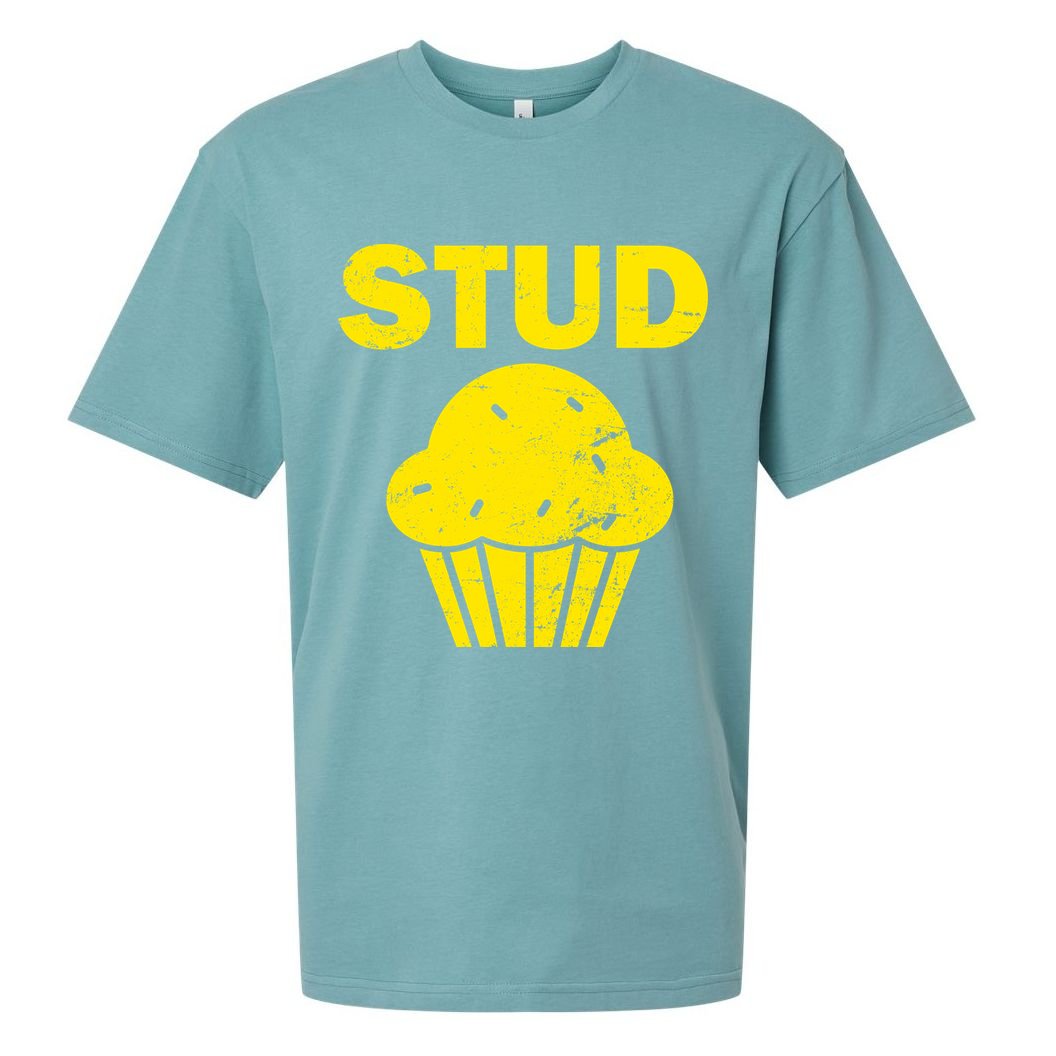 Stud Muffin Funny Retro Sueded Cloud Jersey T-Shirt