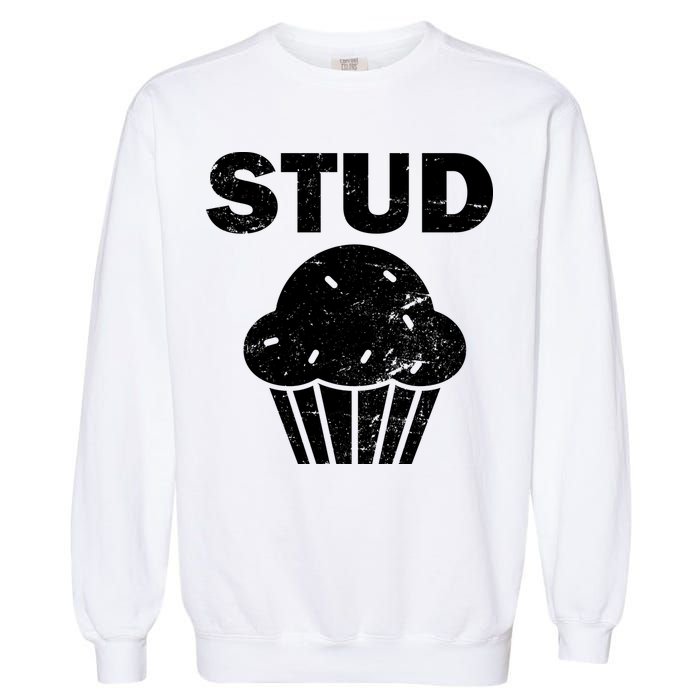 Stud Muffin Funny Retro Garment-Dyed Sweatshirt