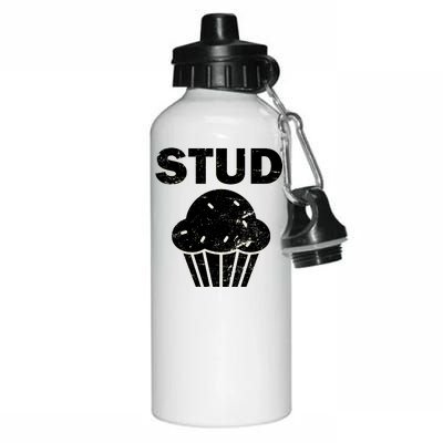 Stud Muffin Funny Retro Aluminum Water Bottle