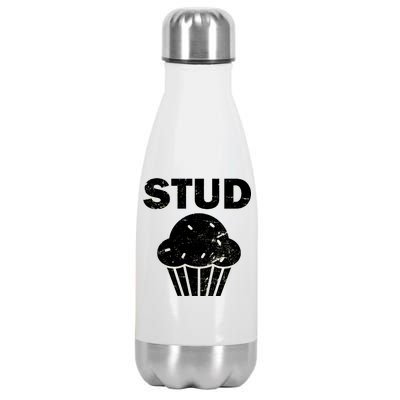 Stud Muffin Funny Retro Stainless Steel Insulated Water Bottle