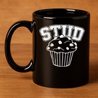 Stud Muffin Retro 11oz C Handle Ceramic Mug