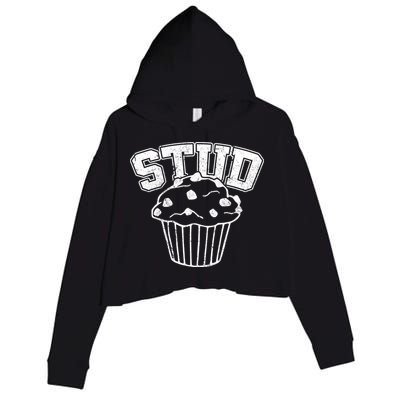 Stud Muffin Retro Crop Fleece Hoodie
