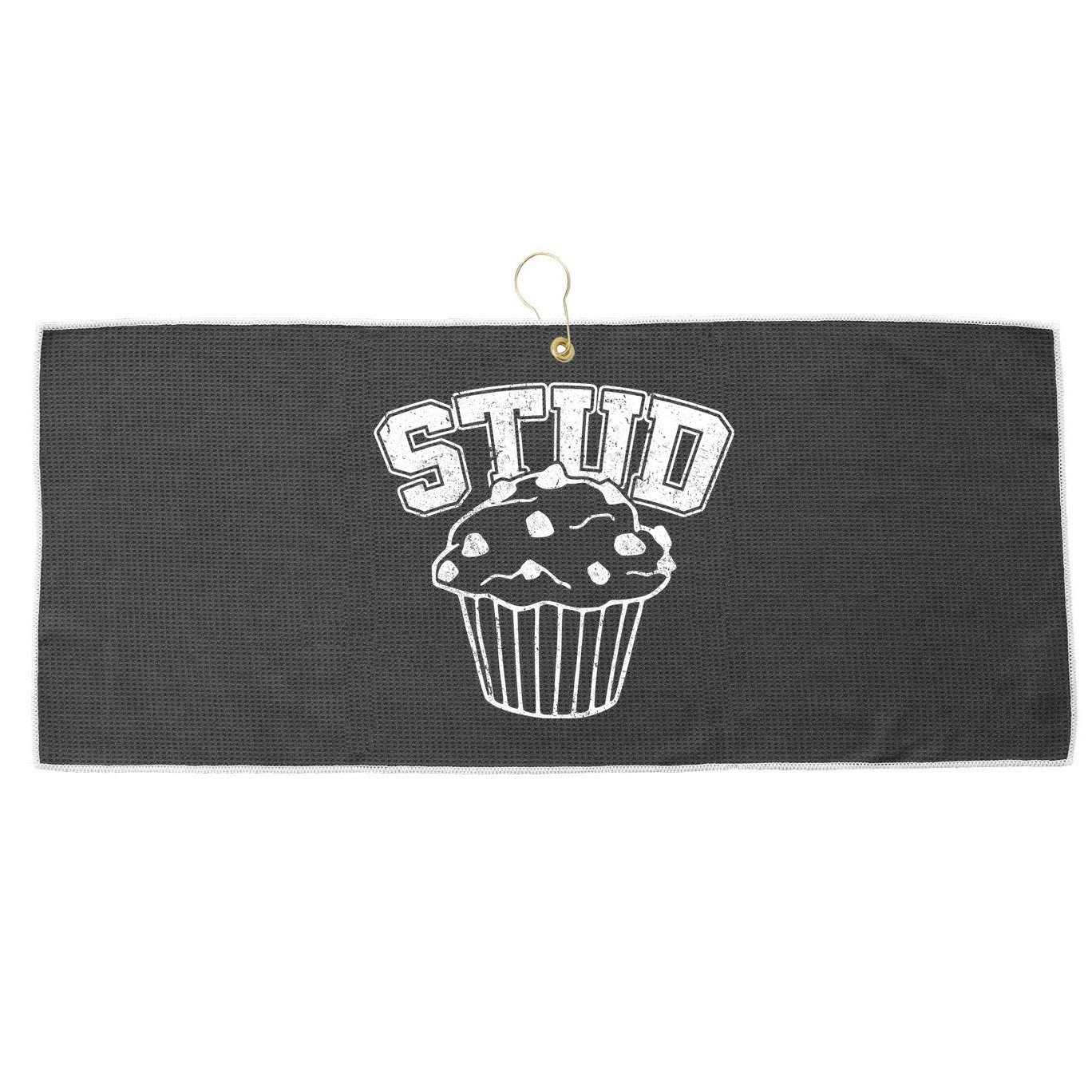 Stud Muffin Retro Large Microfiber Waffle Golf Towel