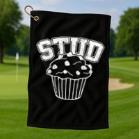 Stud Muffin Retro Golf Towel