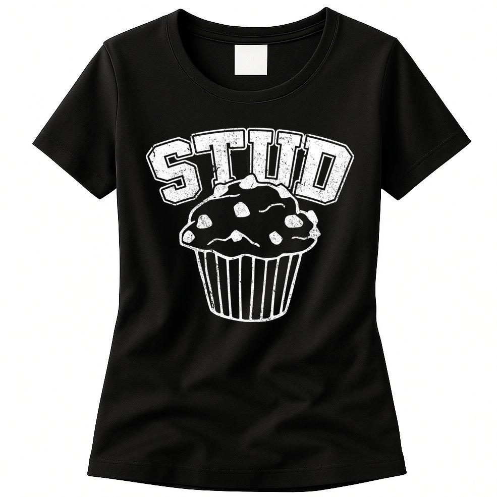 Stud Muffin Retro Womens T-Shirt