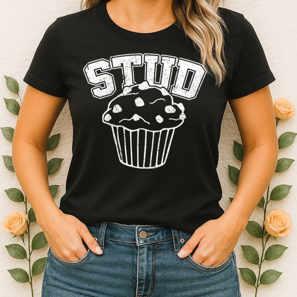 Stud Muffin Retro Womens T-Shirt