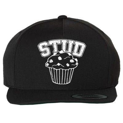 Stud Muffin Retro Wool Snapback Cap