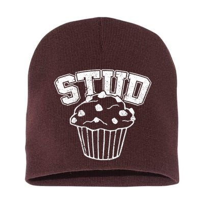 Stud Muffin Retro Short Acrylic Beanie