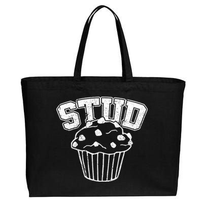 Stud Muffin Retro Cotton Canvas Jumbo Tote