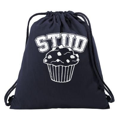 Stud Muffin Retro Drawstring Bag