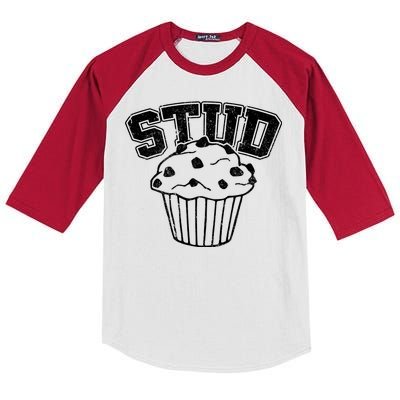 Stud Muffin Retro Kids Colorblock Raglan Jersey