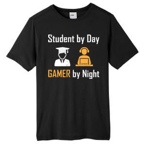 Student By Day Gamer By Night Tall Fusion ChromaSoft Performance T-Shirt