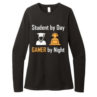 Student By Day Gamer By Night Womens CVC Long Sleeve Shirt