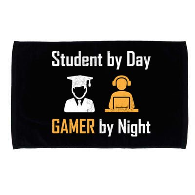 Student By Day Gamer By Night Microfiber Hand Towel