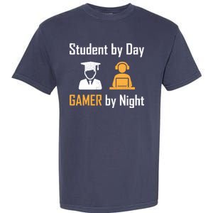 Student By Day Gamer By Night Garment-Dyed Heavyweight T-Shirt