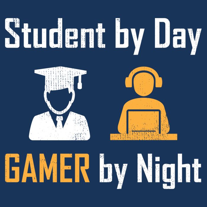 Student By Day Gamer By Night Garment-Dyed Heavyweight T-Shirt