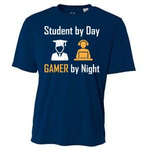 Student By Day Gamer By Night Cooling Performance Crew T-Shirt