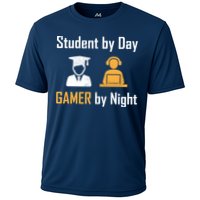 Student By Day Gamer By Night Cooling Performance Crew T-Shirt
