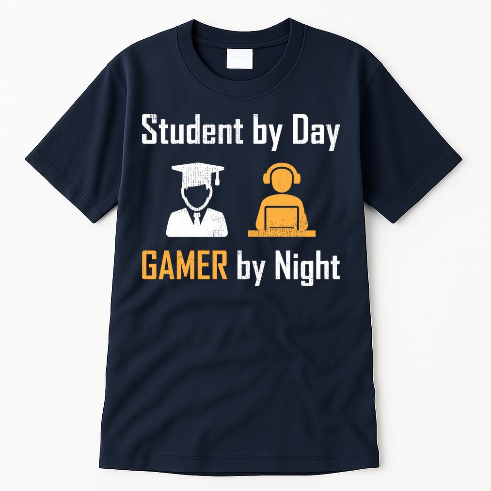 Student By Day Gamer By Night Tall T-Shirt
