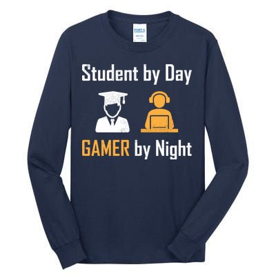 Student By Day Gamer By Night Tall Long Sleeve T-Shirt