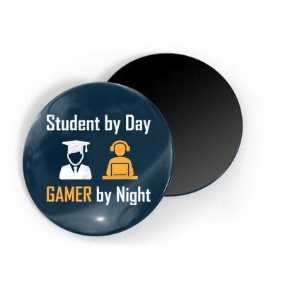 Student By Day Gamer By Night Magnet