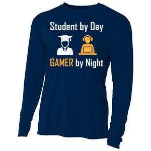 Student By Day Gamer By Night Cooling Performance Long Sleeve Crew