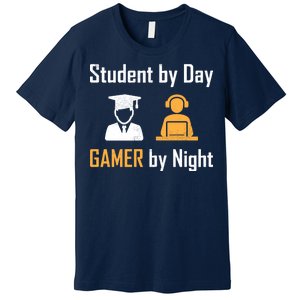 Student By Day Gamer By Night Premium T-Shirt