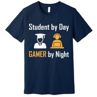 Student By Day Gamer By Night Premium T-Shirt